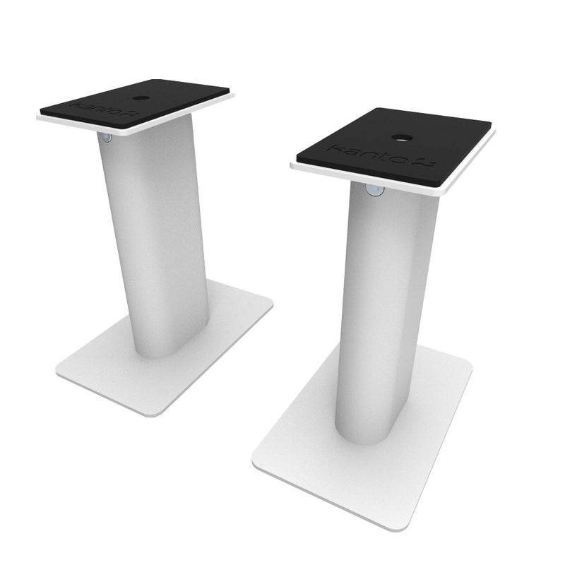 Kanto SP9W Desktop Speaker Stands for Small/Medium Bookshelf Speakers & Compact/Mid-Size 2â€-4â€ Studio Monitors 8.3" Tall Pair White - Image 1